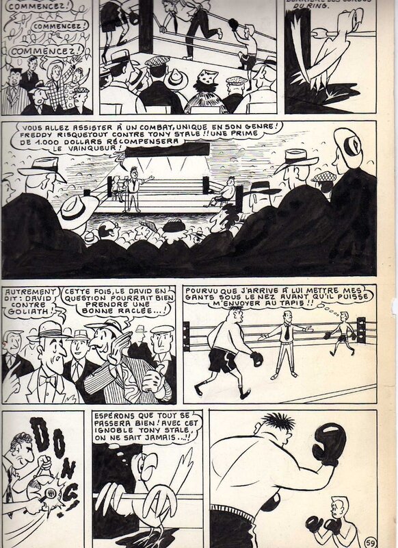 Freddy Risquetout by Hubert Fox - Comic Strip