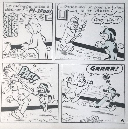 Schwartz : Planche de Pifou album 50 P. 109 1974 - Comic Strip