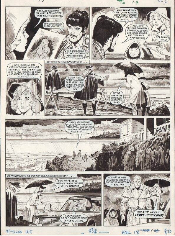 Georges Lévis, Georges LEVIS (JEAN SIDOBRE) : Planche My Chum Yum Yum 18 Avril 1970 - Comic Strip