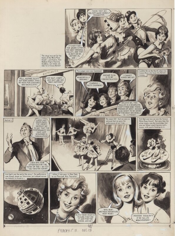 Leslie OTWAY ; Belle and Mamie 18 DEC 1965 - Comic Strip
