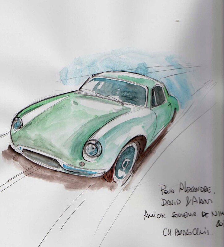 Christian Papazoglakis, Lotus Elite - Chapman - Sketch