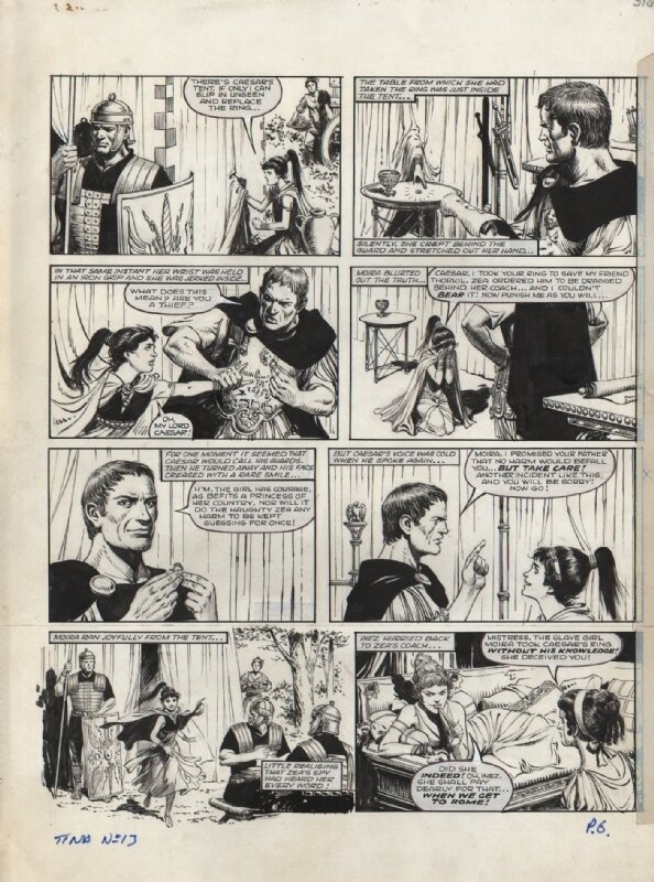 Salinas : MOIRA SLAVE GIRL OF ROME Planche 6 parue dans Tina 13 - Comic Strip