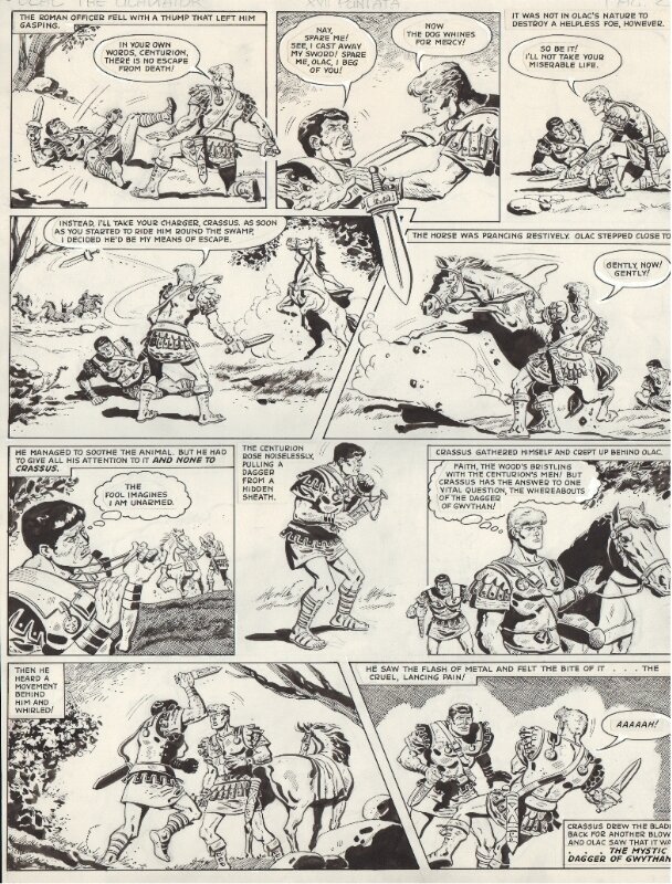 Braulio Rodriguez Ferran dit Bayo, Olac THE GLADIATOR Planche 2 du 16 Fév 1963 - Comic Strip