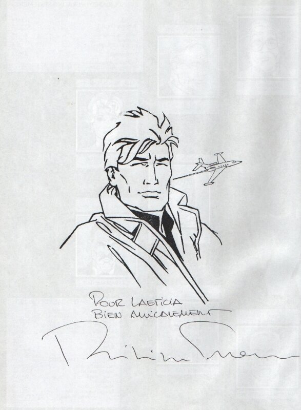 Francq : Dédicace Largo Winch sur album - Dédicace