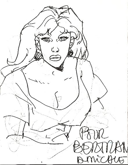 Arno : Dédicace de Alef Thau 1987 - Sketch