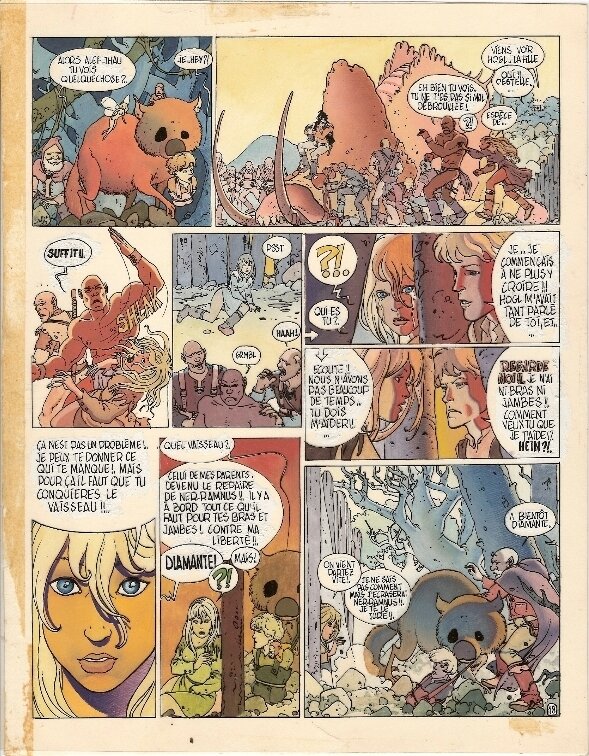 Arno : Mise en couleur originale planche d'Alef-Thau - Comic Strip