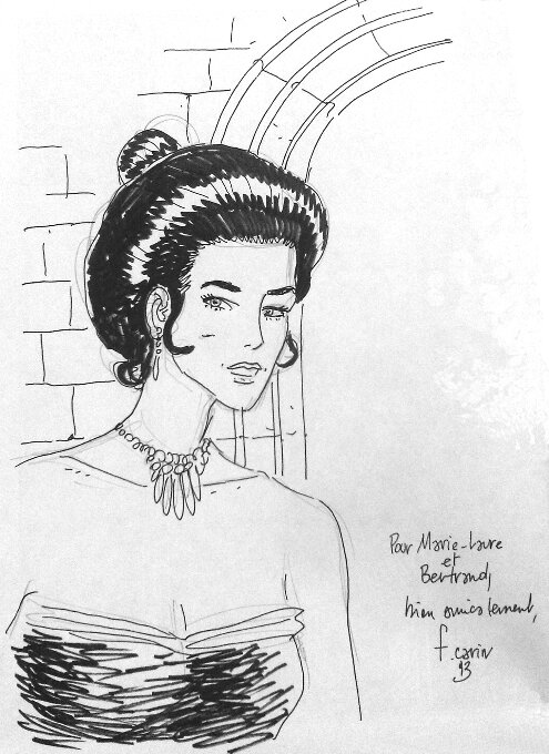 Carin : Dédicace Victor Sackville 1993 - Sketch