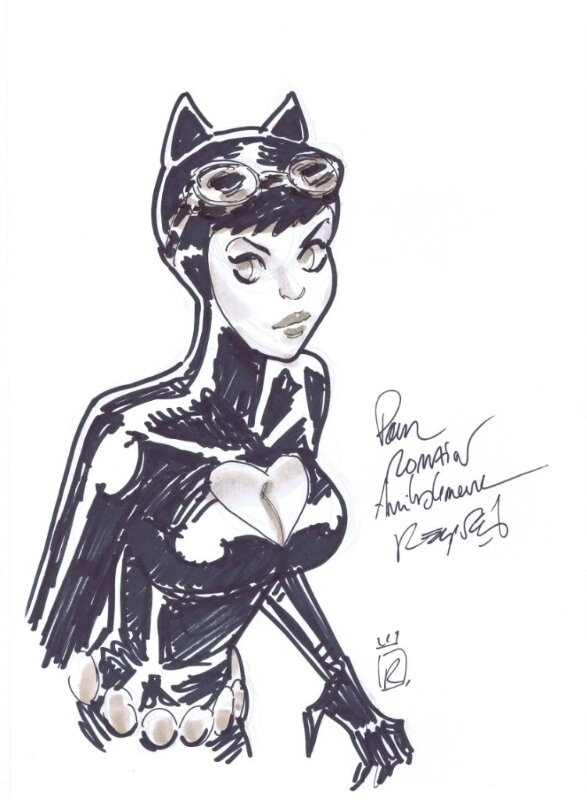 Catwoman Reynès par Mathieu Reynes - Dédicace