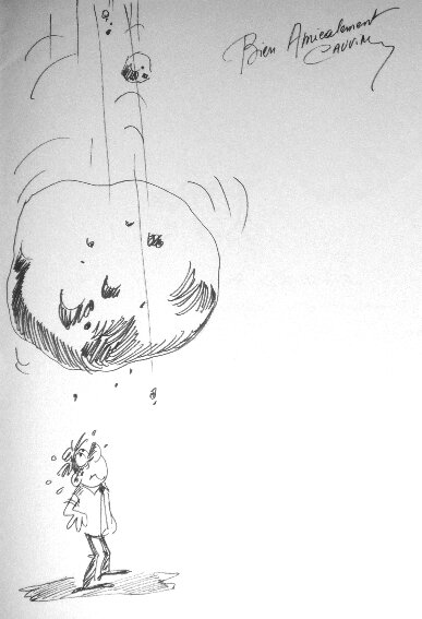 Cauvin : Dédicace 1980 - Sketch
