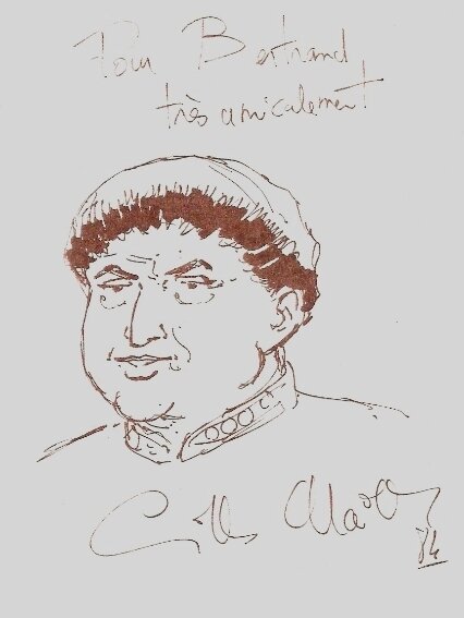 Chaillet : Dédicace du banquier Tolomei dans Vasco 1984 - Sketch