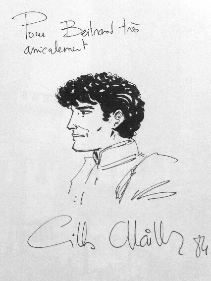Chaillet : Dédicace Vasco 1984 - Sketch