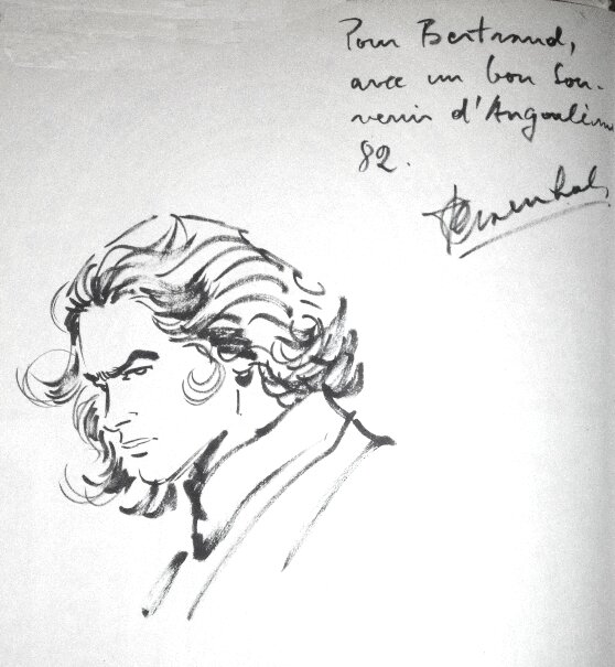 Craenhals : Dédicace de Chevalier Ardent 1982 - Sketch