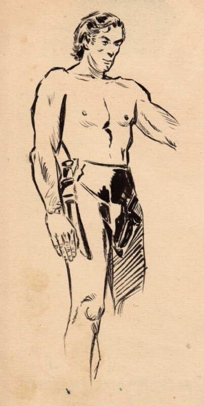 Tarzan by Robert Gigi - Original art