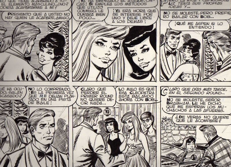 Jordi Buxade, Planche de Jennie Smith, numéro inconnu, collection Sutilezas, 1961, S.A.D.E. Publicaciones - Comic Strip