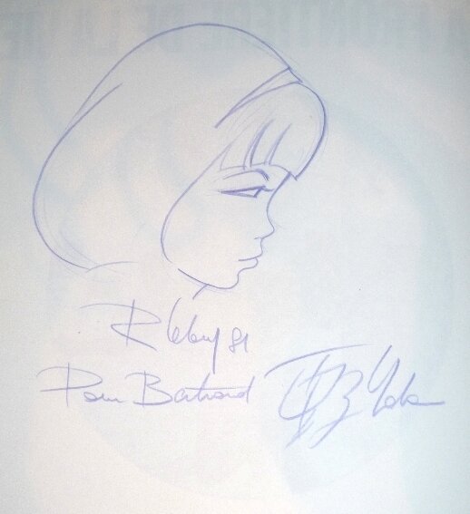 Leloup : Dédicace de Yoko Tsuno 1981 - Sketch