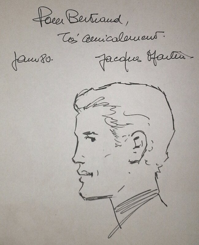 Martin : Dédicace de Lefranc 1980 - Sketch
