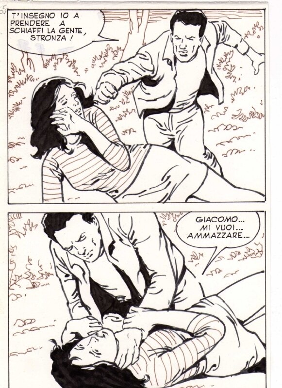 Planche de Luciano Bernasconi (qui signe également sous le nom de Saint-Germain) - Comic Strip