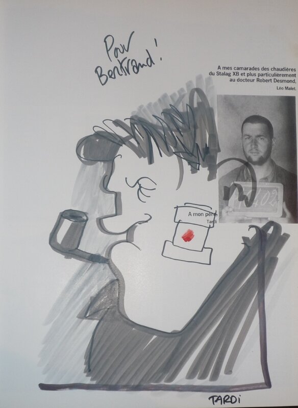 Tardi : Dédicace dans Nestor Burma 120 rue de la Gare 1989 - Sketch