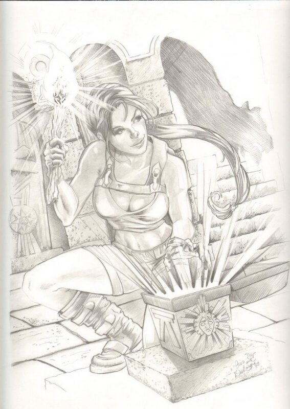Cris De Lara, Lara Croft/ Tomb Raider - Original Illustration