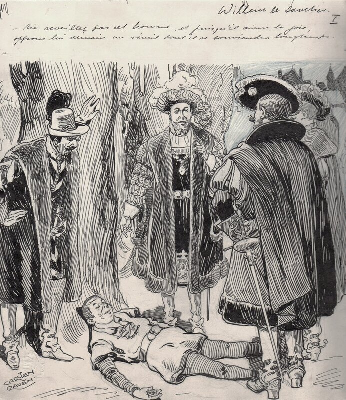 Carsten Ravn, Le prince d'un jour, Willem le savetier - Original Illustration