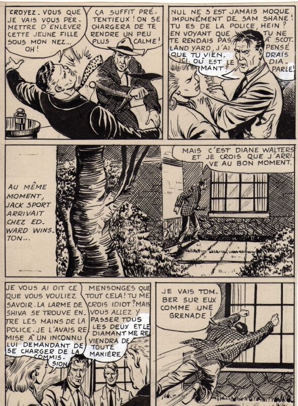 Alan Doyer, José Espinosa Serrano, Planche de Jack Sport - Comic Strip