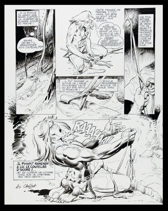 Chéret, Rahan, Les esprits de la nuit - Planche originale