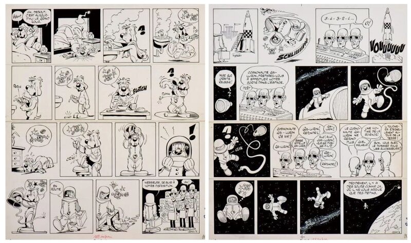 Gotlib, Gai-Luron 1969 - Planche originale