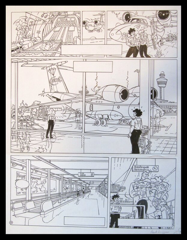 Henk Kuijpers, Franka 20 : De witte godin - Planche originale