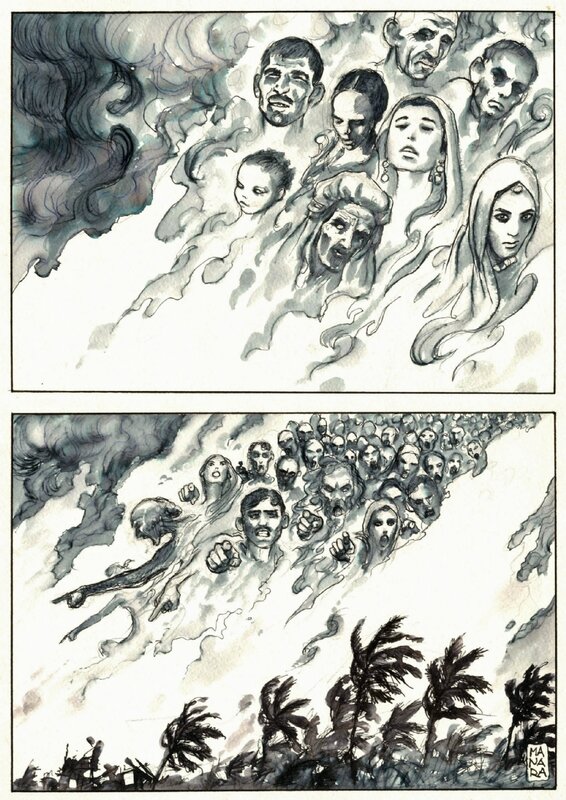 Manara, Amnesty International, Au secours! (diptyque, p2) - Comic Strip