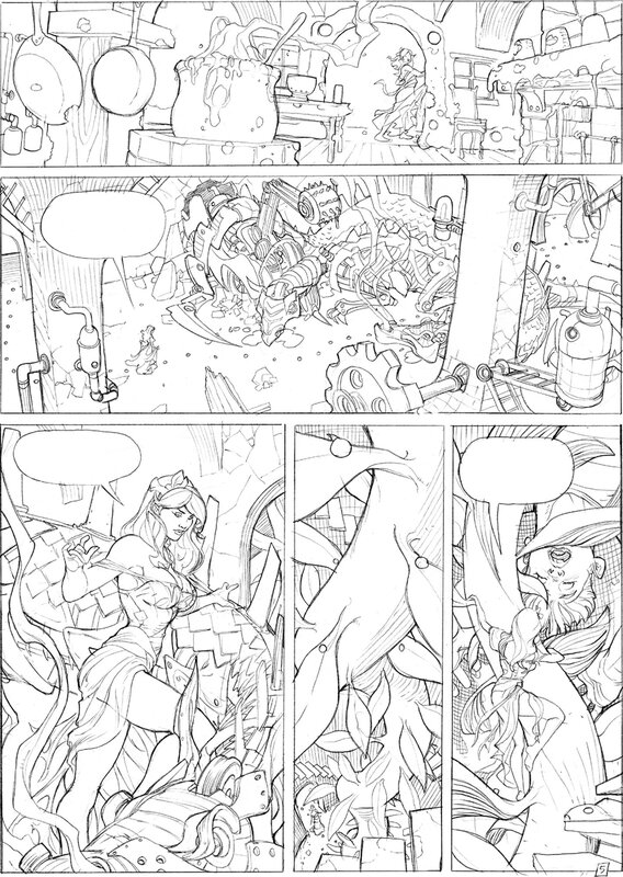 Planche originale de Terry Dodson pour Songes - Planche originale