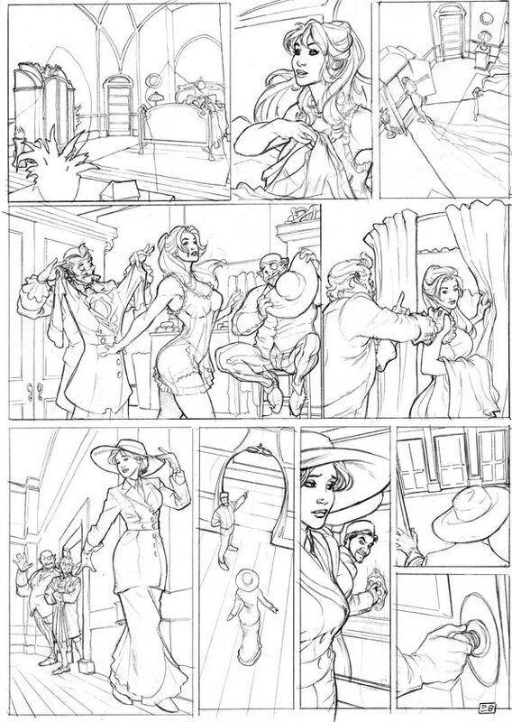 Planche originale de Terry Dodson pour Songes - Planche originale