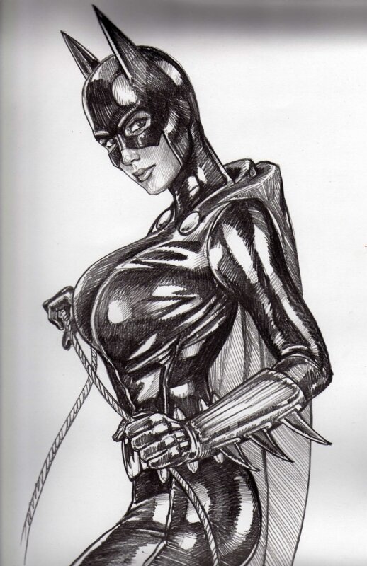Batgirl par Claudio Aboy - Illustration originale