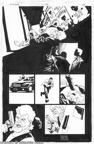 100 Bullets par Eduardo Risso - Planche originale