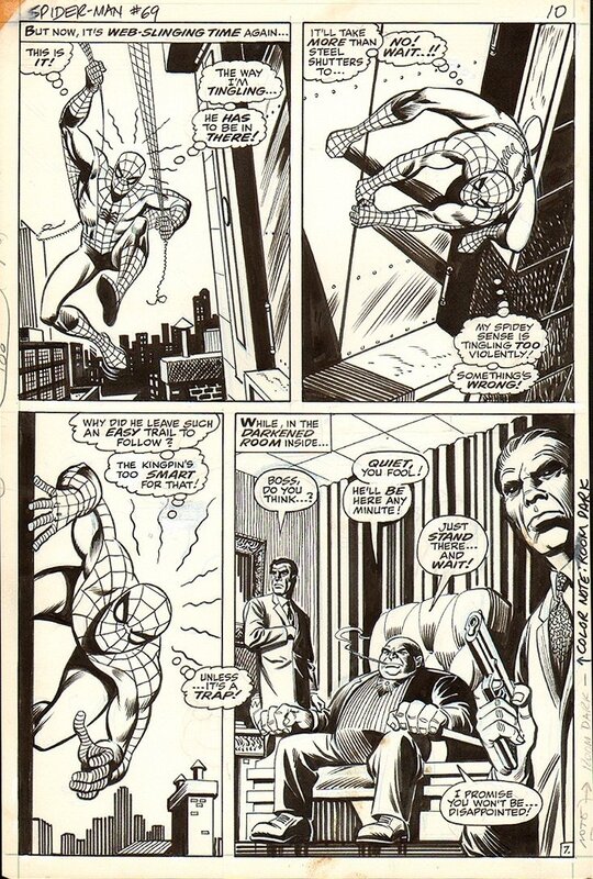 John Romita, Jim Mooney, Stan Lee, Asm-69 SPIDERMAN-ROMITA SR-Mooney - Planche originale