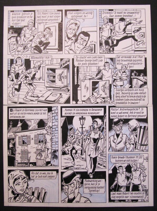 Willy Vandersteen, Robert en Bertrand 4 : De levende brug - Comic Strip