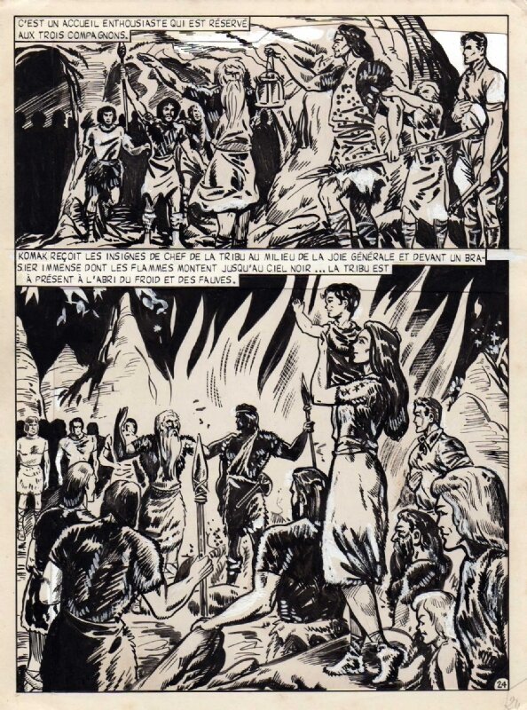 Bob Leguay, Planche de Tim l'Audace - Comic Strip