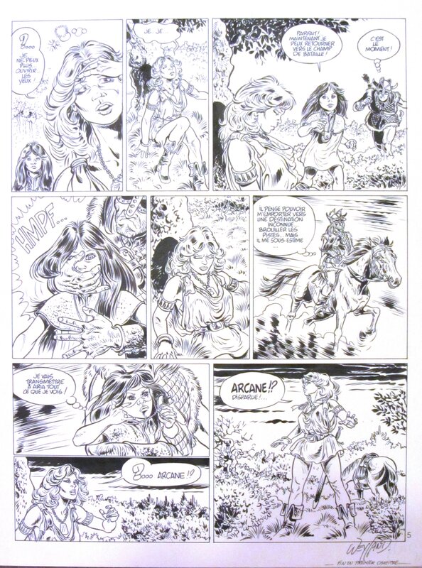 Weyland Michel - Aria - la 7ème porte - planche - Comic Strip