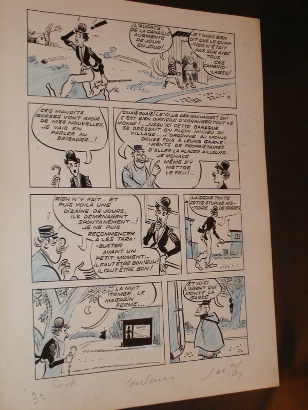 Charlot par Jean-Claude Forest - Planche originale