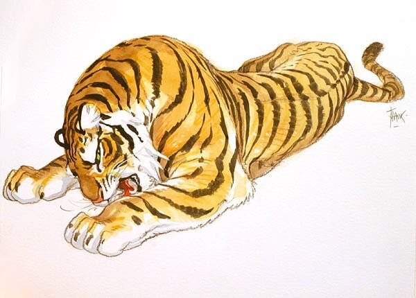 Zoo par Frank Pé - Illustration originale