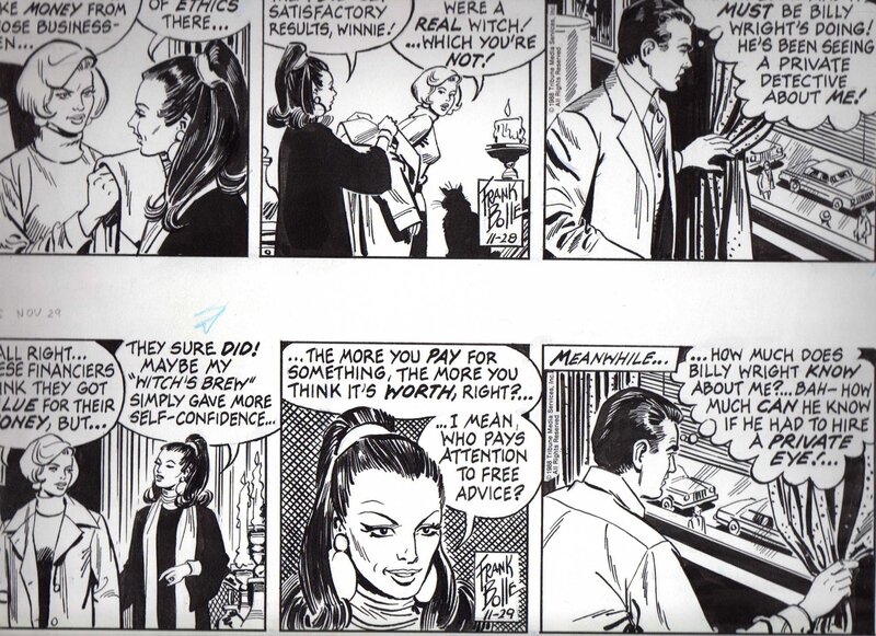 Frank Bolle, Winnie Winkle - 28 & 29 novembre 1988 - Comic Strip