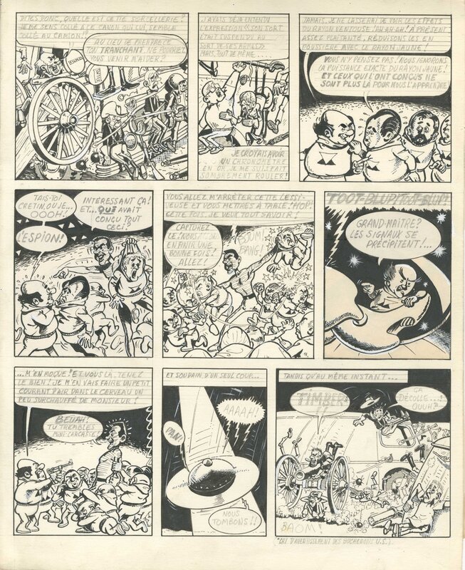 Jacques Devos, Steve Pops et les soucoupes volantes, planche 63 - Comic Strip