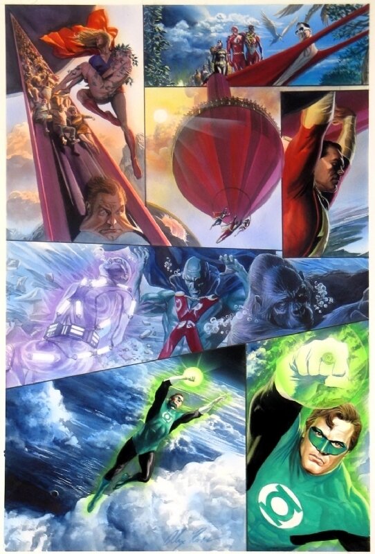 Alex Ross - Justice 12 - Planche originale