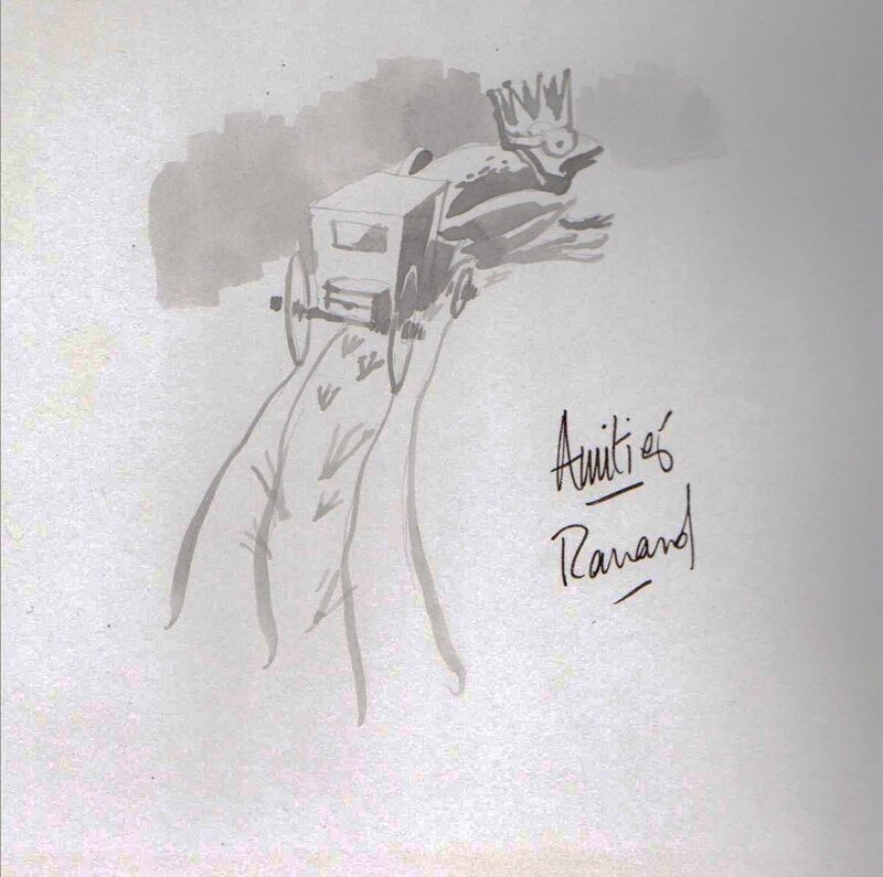 François Ravard, Dédicace sur l'album ''Le portrait'' (première partie) - Sketch