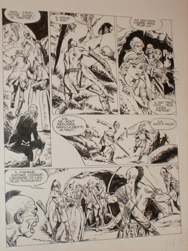 Carlo Marcello, Le dernier des mohicans - Planche originale