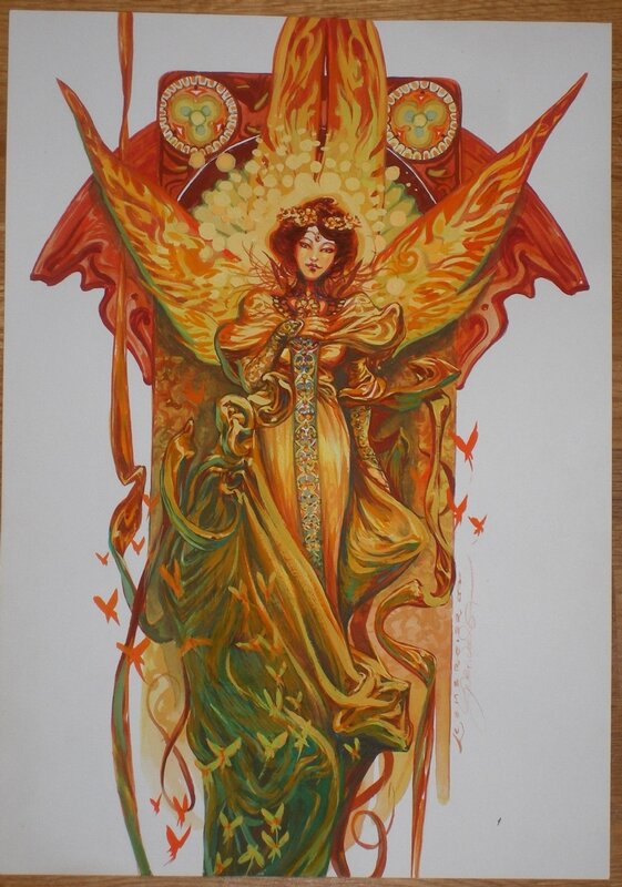Fee art nouveaux by Gwendal Lemercier - Original Illustration