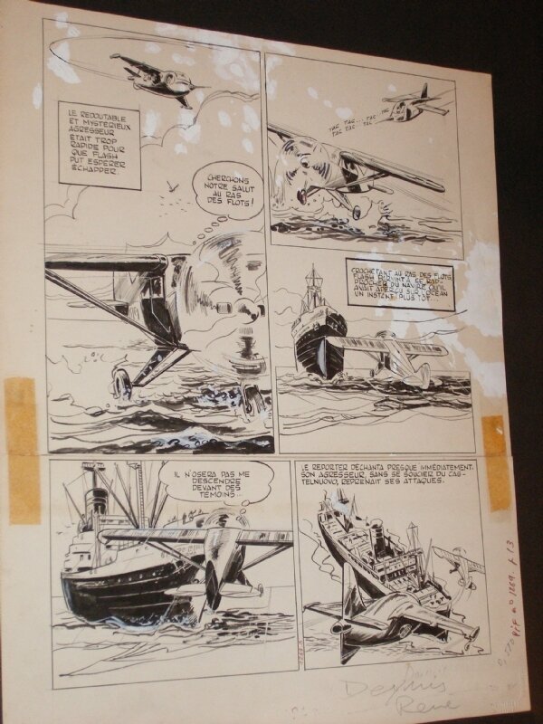 Max lenvers jacques flash - Planche originale