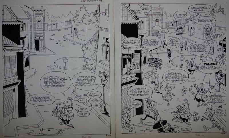 Greg/les aventures d'Achille Talon - Planche originale