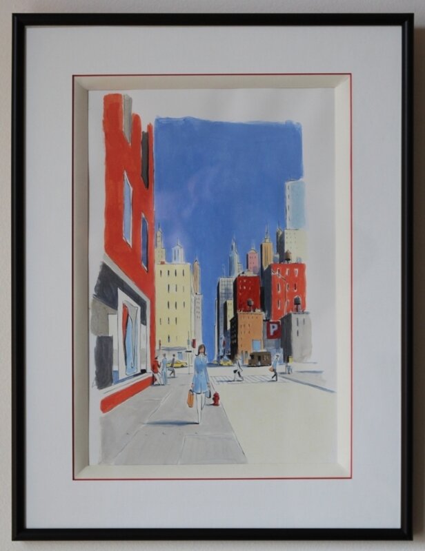 Avril - Une Française a New York - Original Illustration