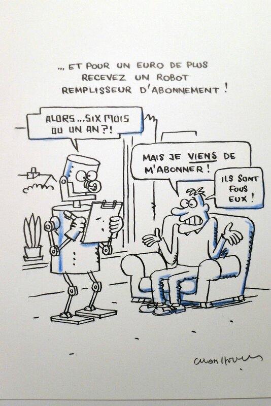 Spirou Magazine by Luc Cromheecke - Original Illustration
