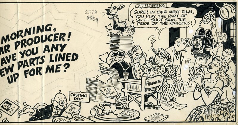 Terry THOMAS by Roy Wilson - Comic Strip